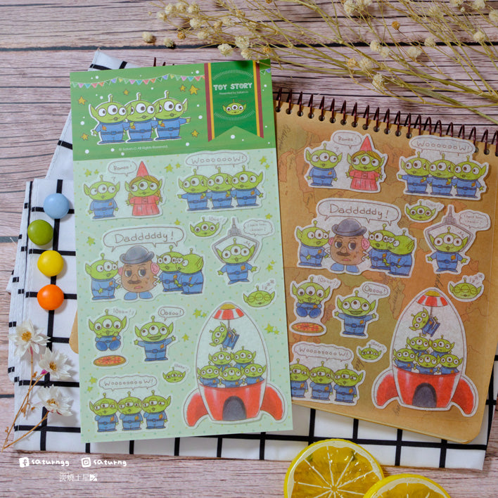 Toy Story Alien Full Collection - Washi Stickers