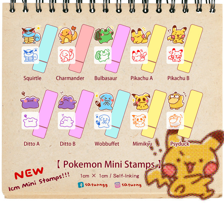 Pocket Monsters Mini Cute Stamp