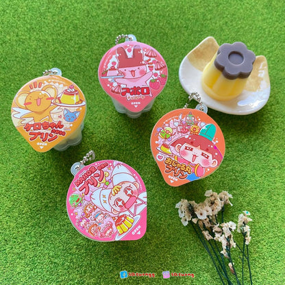 Meiji Apollo – Squishy Pudding-shaped Keychain