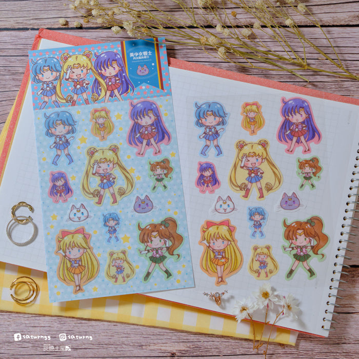 Sailor Moon Inner Solar System - Washi Stickers