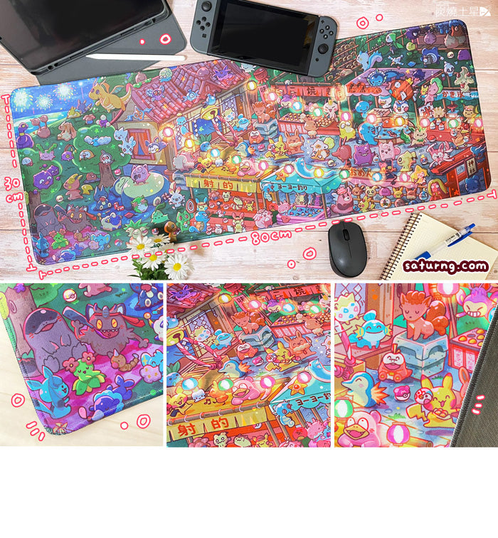 !!! Pocket Monsters Japanese Festival Gaming Mousepad
